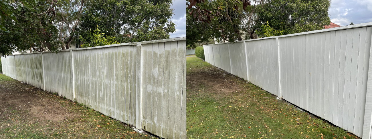 Boost Removes Mould From Fence