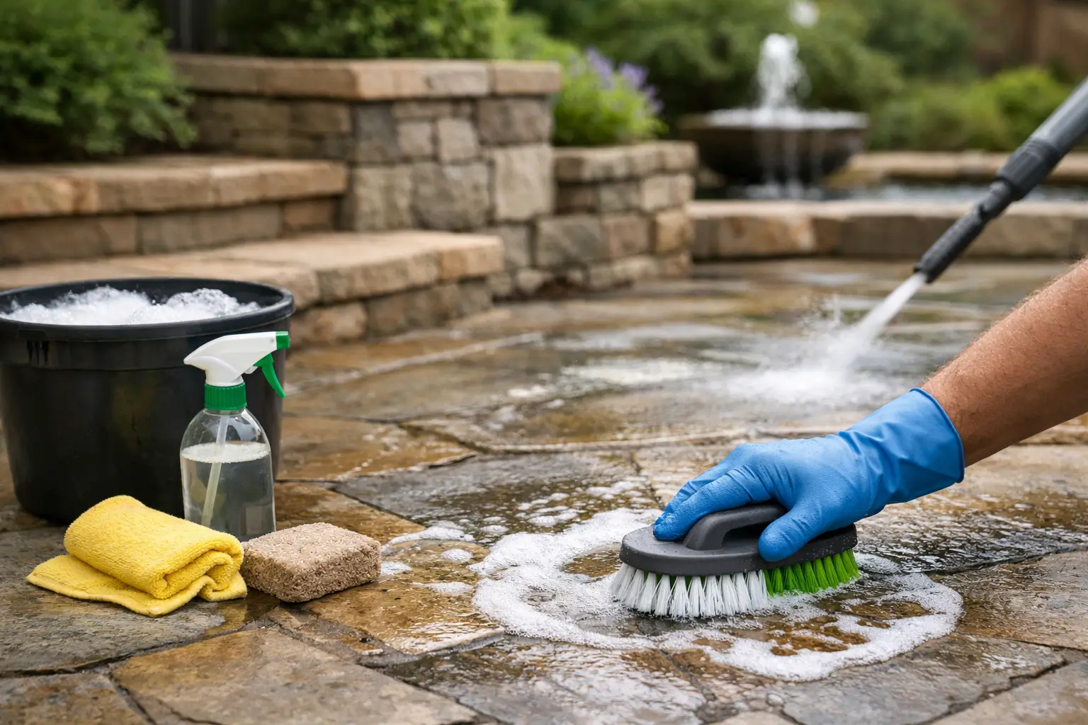 Best Way to Clean Natural Stone Outside