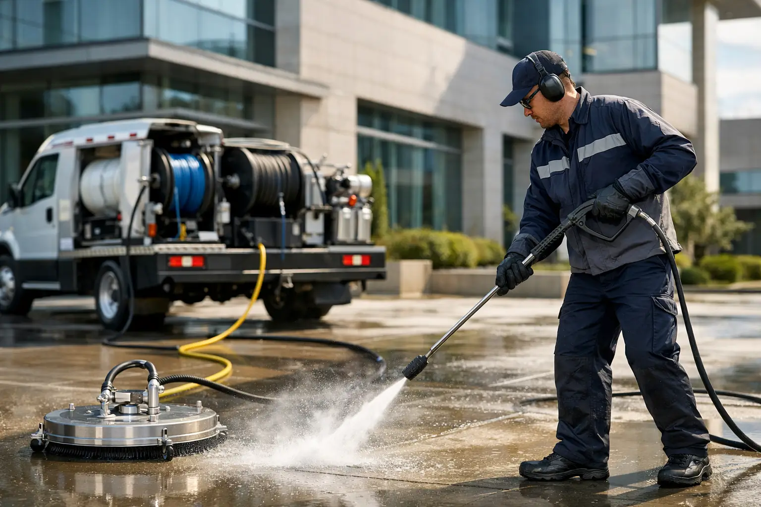 Commercial Pressure Washing That Protects