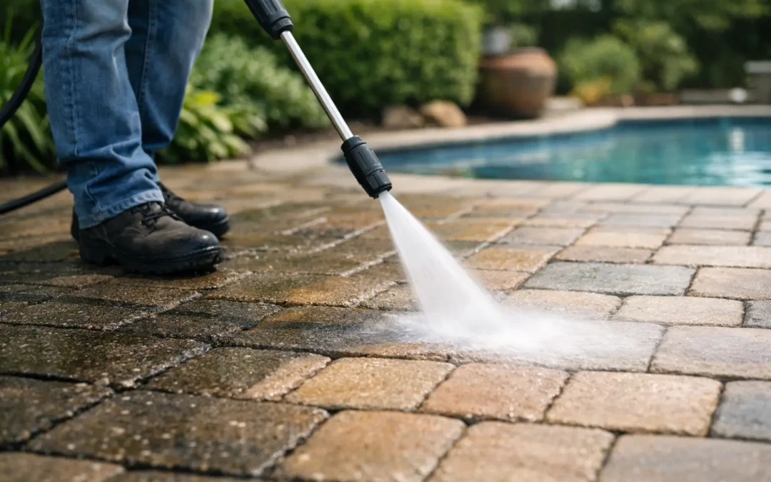 How To Pressure Clean Pavers Properly
