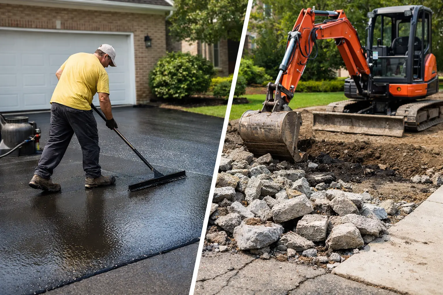 Driveway Sealing vs Replacement Costs