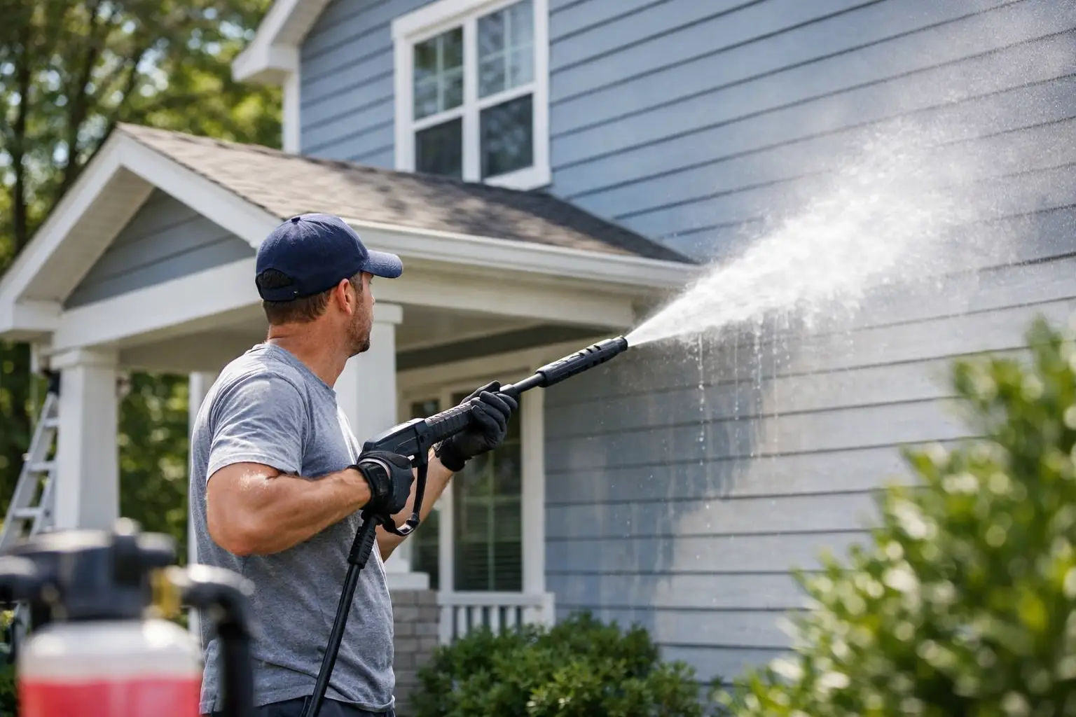 How to Wash a Painted House Safely