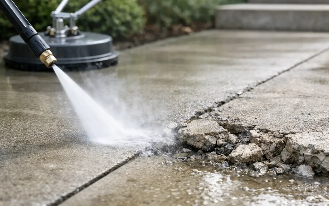 Can Pressure Cleaning Damage Concrete?