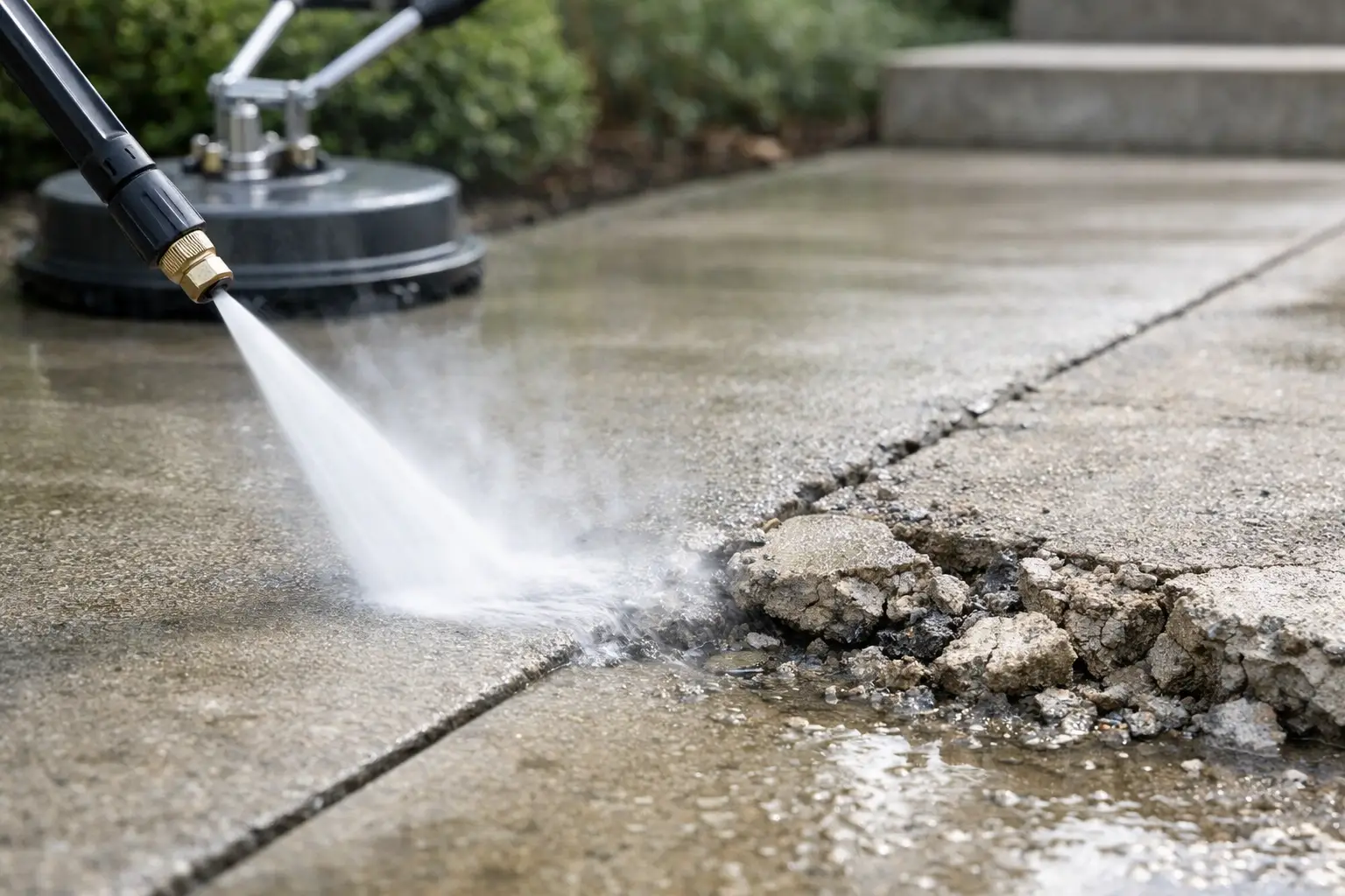 Can Pressure Cleaning Damage Concrete?