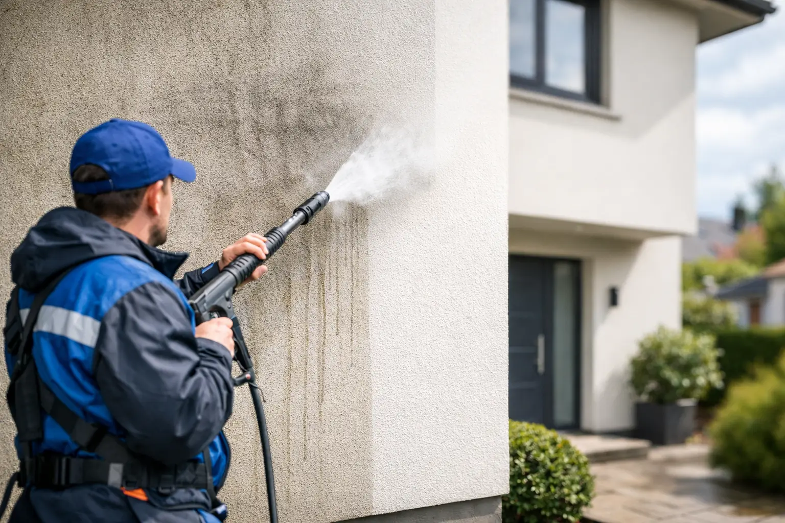 Render Cleaning Service for Lasting Street Appeal