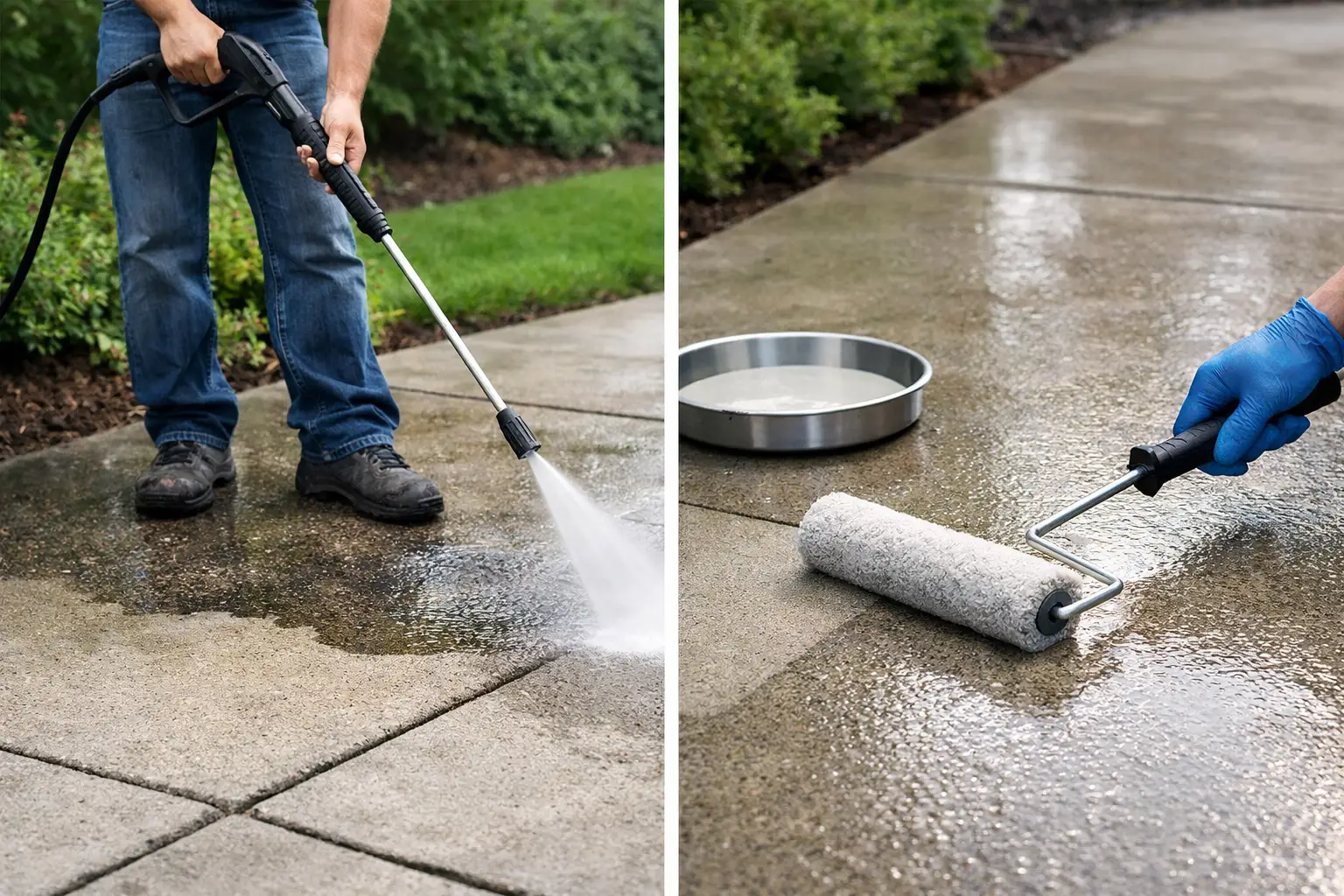 Concrete Cleaning vs Sealing: Which Comes First? Concrete Cleaning vs Sealing: Which Comes First?