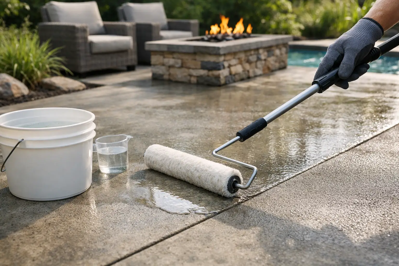 How to Seal Outdoor Concrete Surfaces