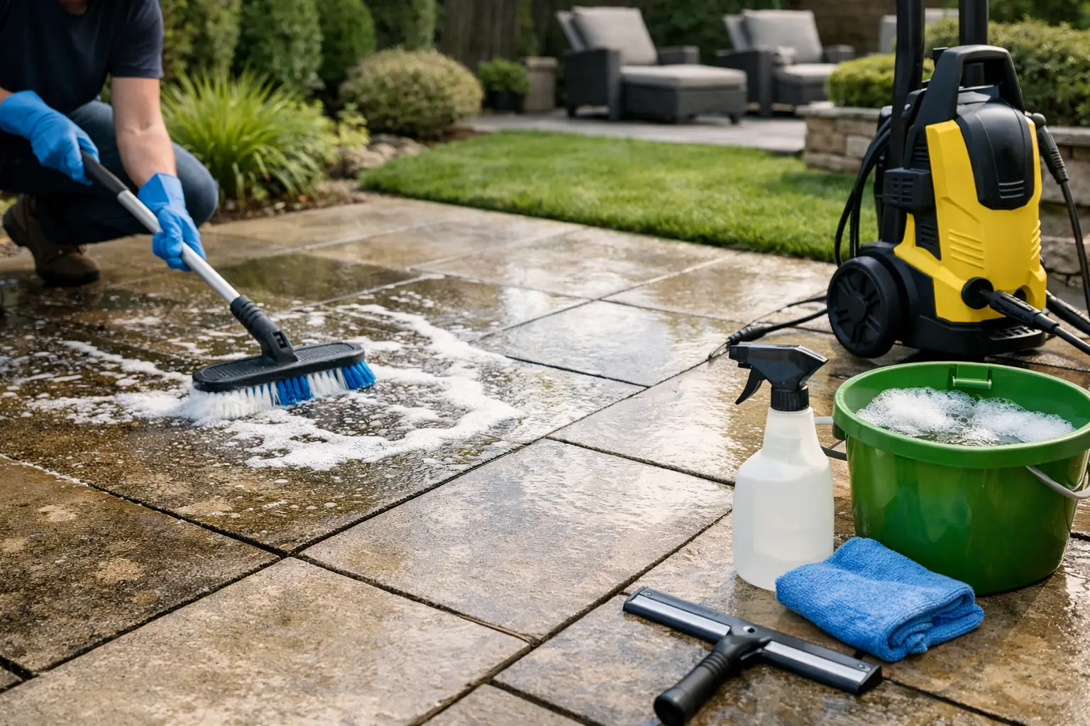Best Way to Clean Outdoor Tiles Safely
