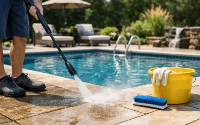 How to Clean Pool Surrounds Safely at Home