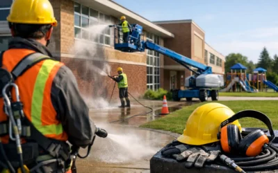 School Exterior Cleaning Safety Guide for Grounds