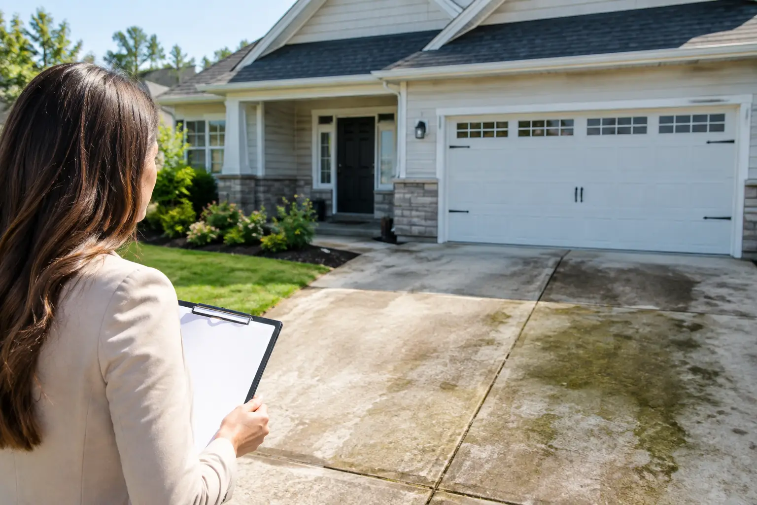Can Dirty Driveways Lower Value? What Sellers See Can Dirty Driveways Lower Value? What Sellers See