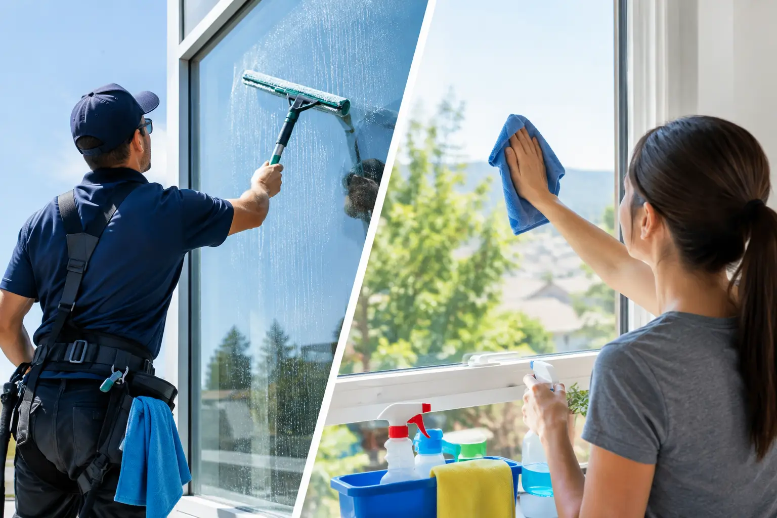 Professional Versus DIY Window Cleaning Compared Professional Versus DIY Window Cleaning Compared